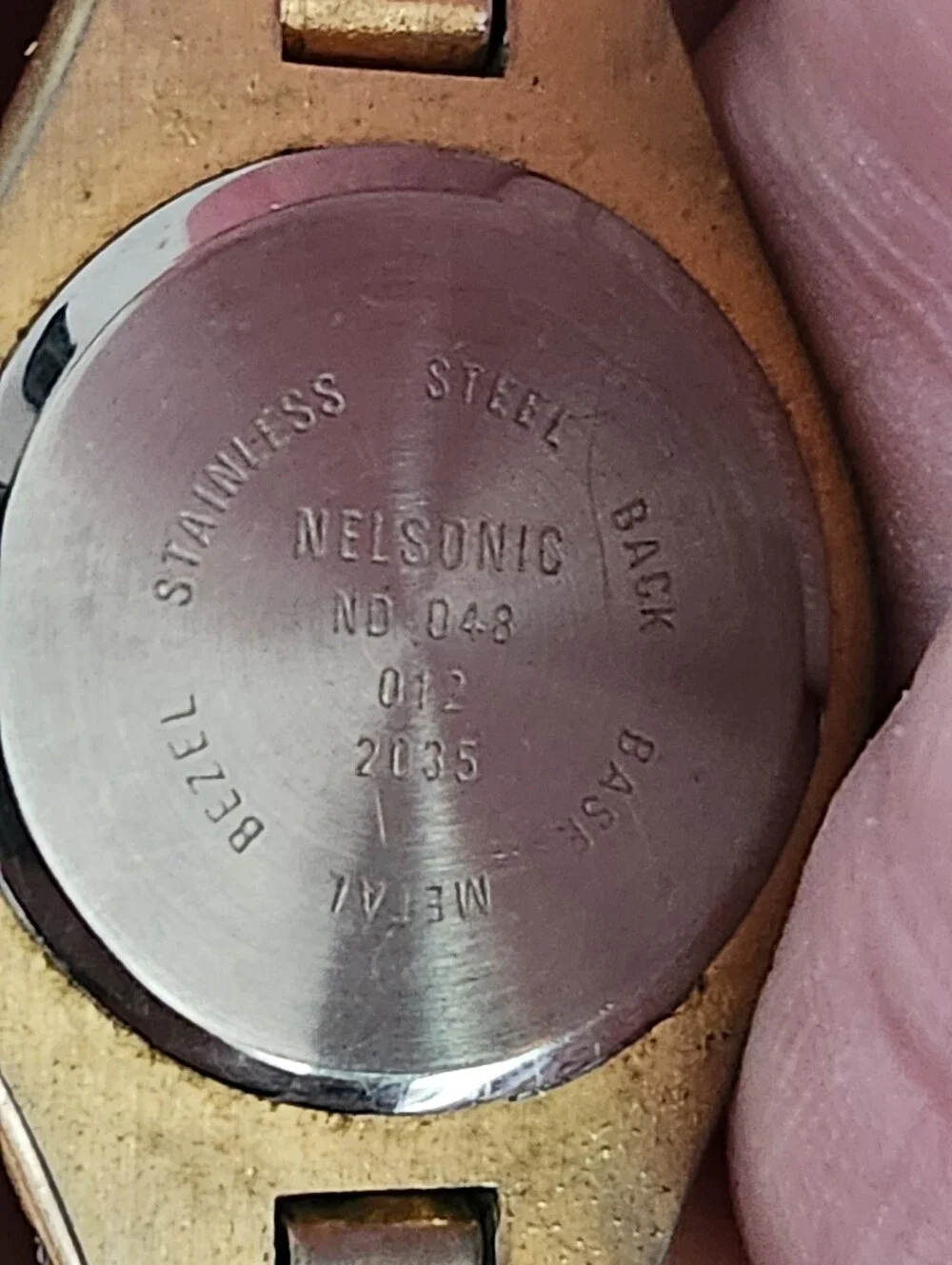 Vtg Sarah Coventry Nelsonic Gold Tone Women's Watch